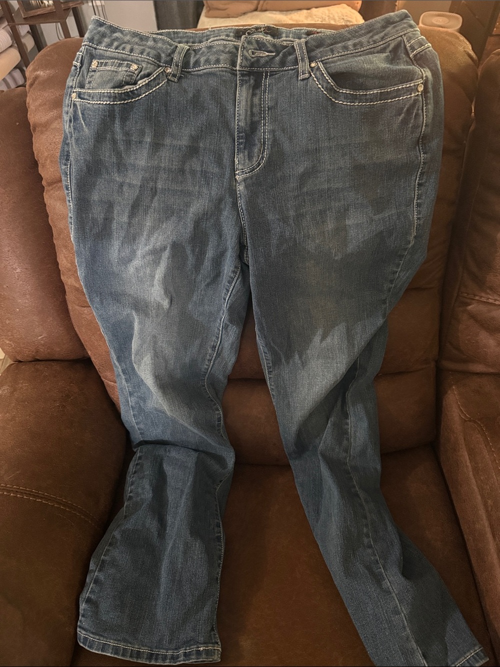Earl Jeans Medium Blue Flare-Leg Women's Jeans